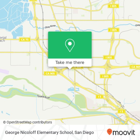 George Nicoloff Elementary School map