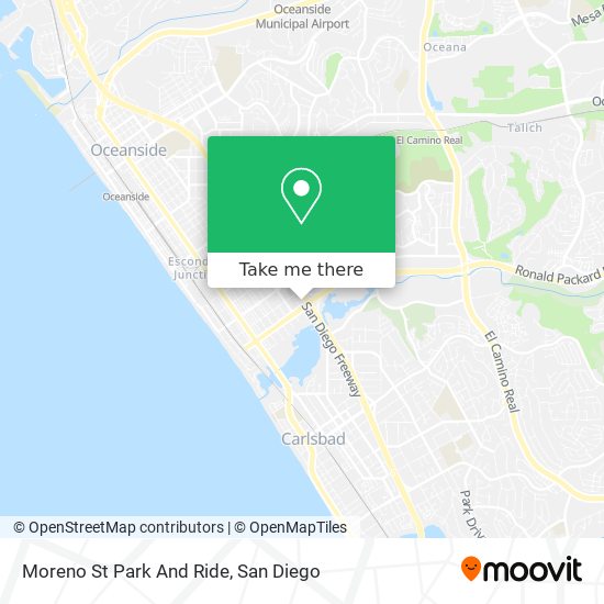 Moreno St Park And Ride map