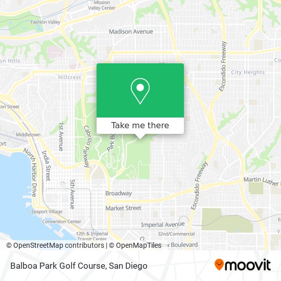 Mapa de Balboa Park Golf Course