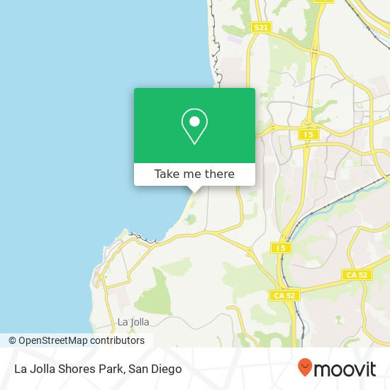 Mapa de La Jolla Shores Park