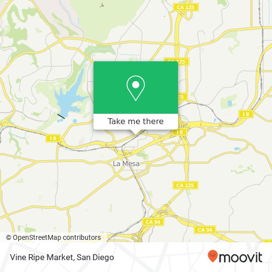 Mapa de Vine Ripe Market