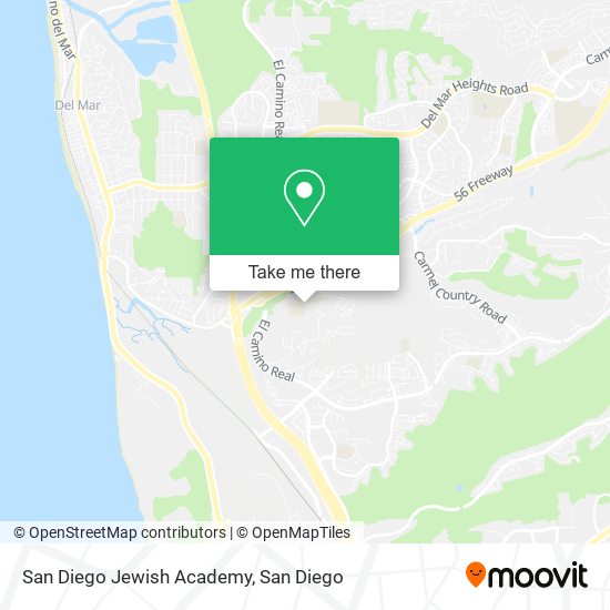 Mapa de San Diego Jewish Academy