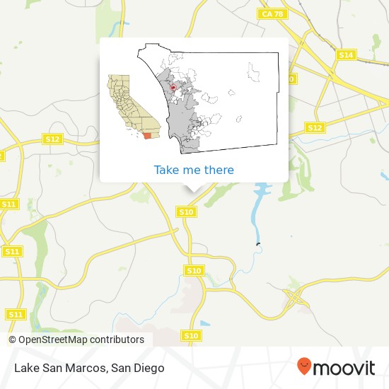 Lake San Marcos map