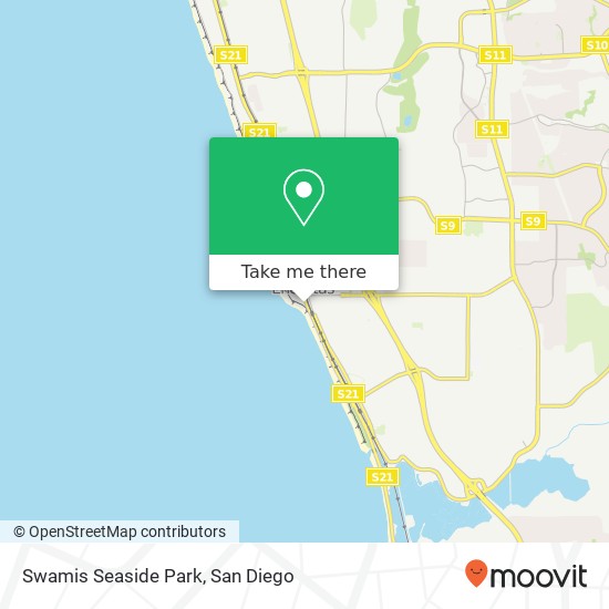 Swamis Seaside Park map