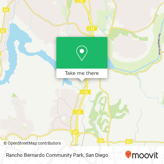 Mapa de Rancho Bernardo Community Park