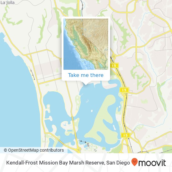 Mapa de Kendall-Frost Mission Bay Marsh Reserve