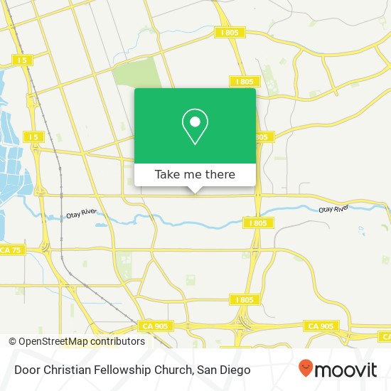 Mapa de Door Christian Fellowship Church