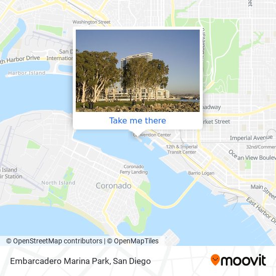Mapa de Embarcadero Marina Park