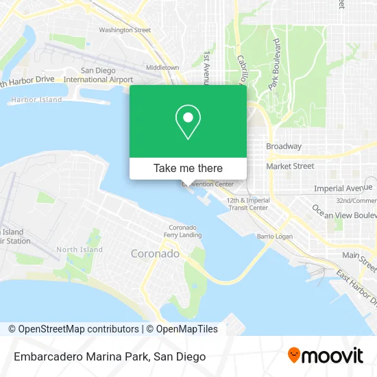 Embarcadero Marina Park map