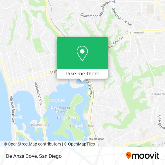 De Anza Cove map