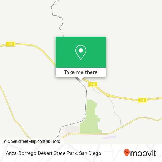 Anza-Borrego Desert State Park map