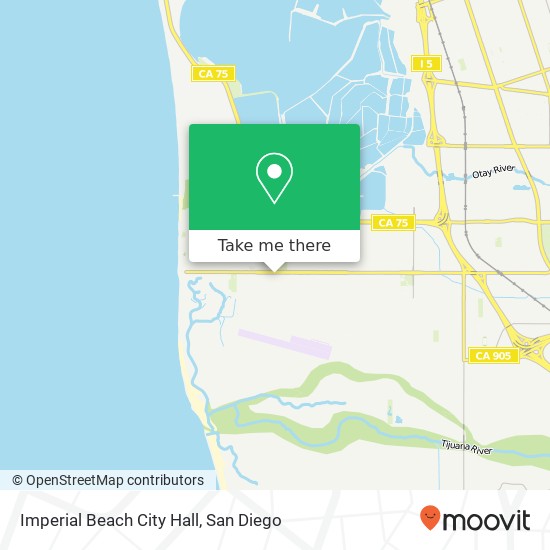 Imperial Beach City Hall map