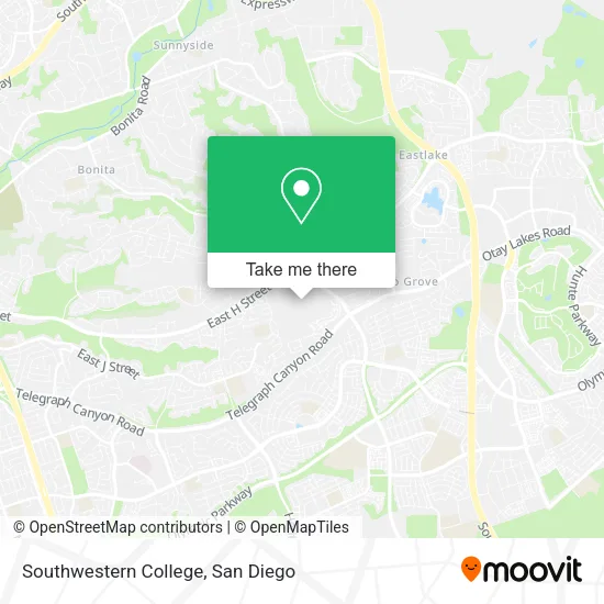 Southwestern College map