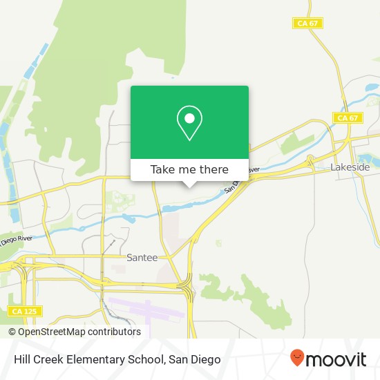 Mapa de Hill Creek Elementary School