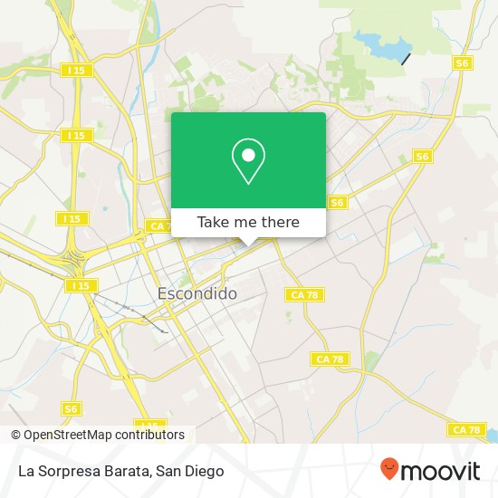 La Sorpresa Barata map