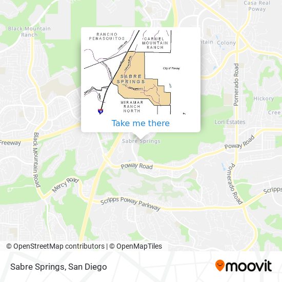 Sabre Springs map