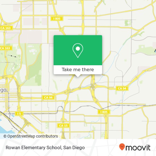 Rowan Elementary School map