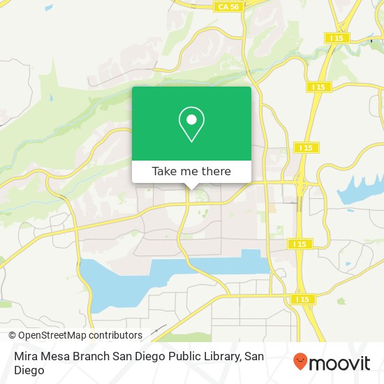 Mira Mesa Branch San Diego Public Library map