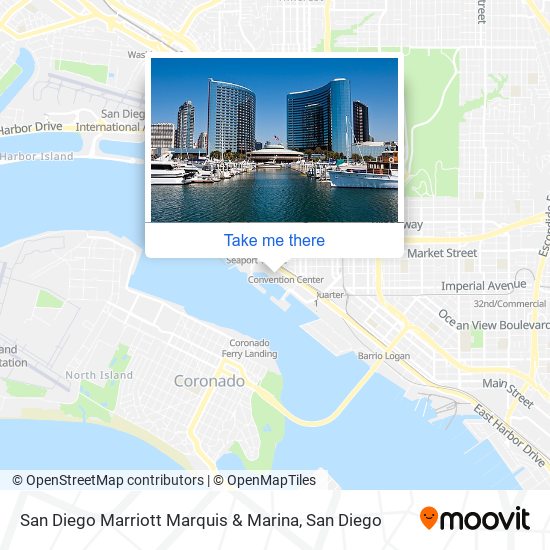 Mapa de San Diego Marriott Marquis & Marina