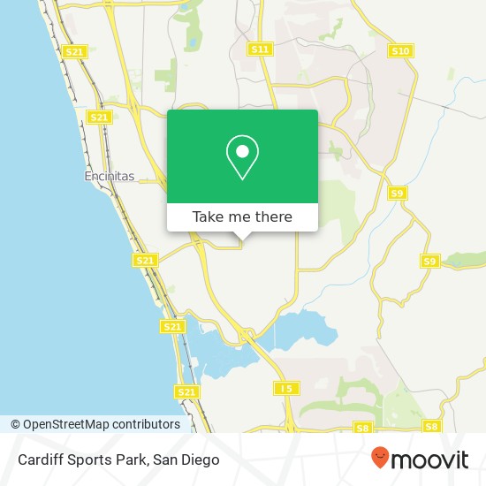 Mapa de Cardiff Sports Park