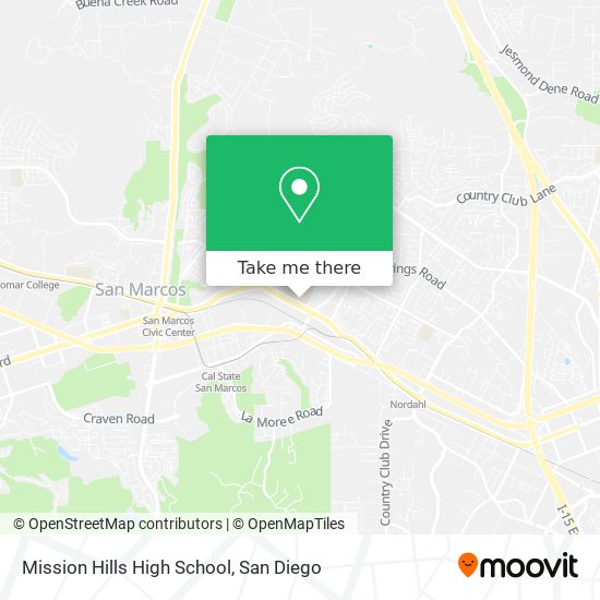 Mapa de Mission Hills High School