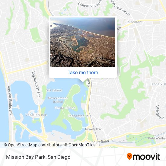 Mapa de Mission Bay Park