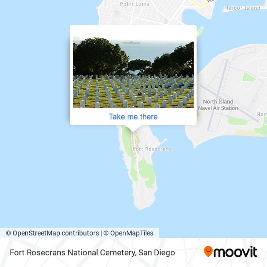 Mapa de Fort Rosecrans National Cemetery