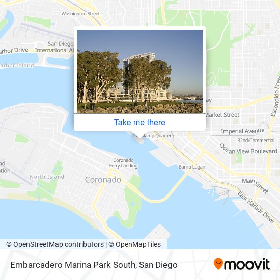 Embarcadero Marina Park South map