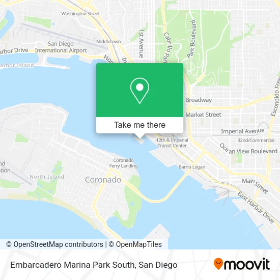 Embarcadero Marina Park South map