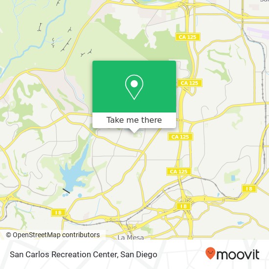 Mapa de San Carlos Recreation Center