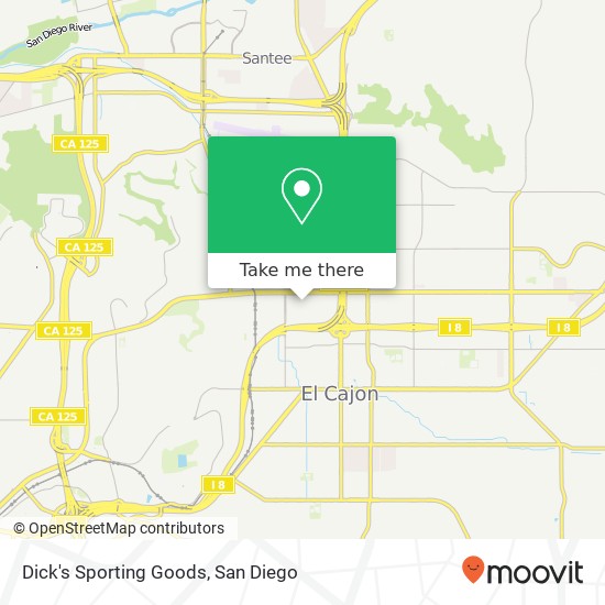 Mapa de Dick's Sporting Goods