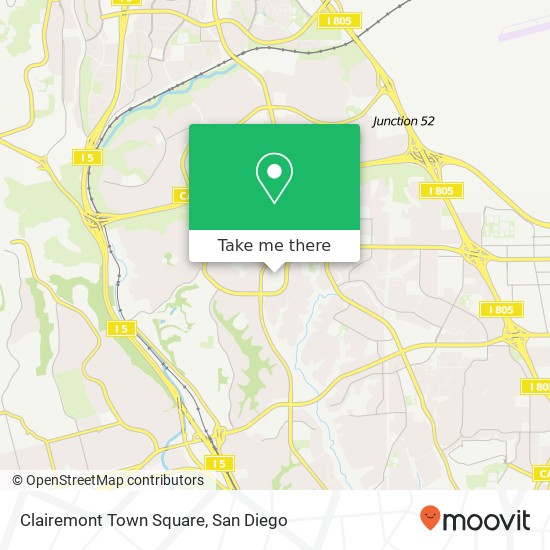 Clairemont Town Square map