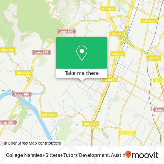 College Nannies+Sitters+Tutors Development map