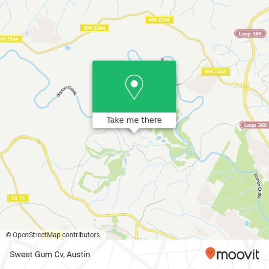 Mapa de Sweet Gum Cv