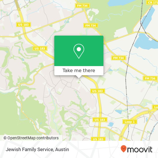 Mapa de Jewish Family Service