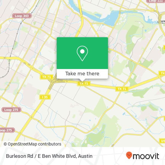 Burleson Rd / E Ben White Blvd map