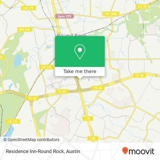 Mapa de Residence Inn-Round Rock