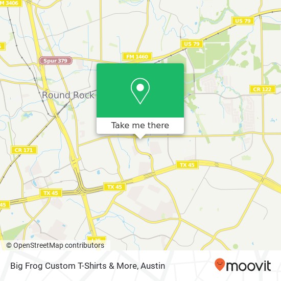 Mapa de Big Frog Custom T-Shirts & More