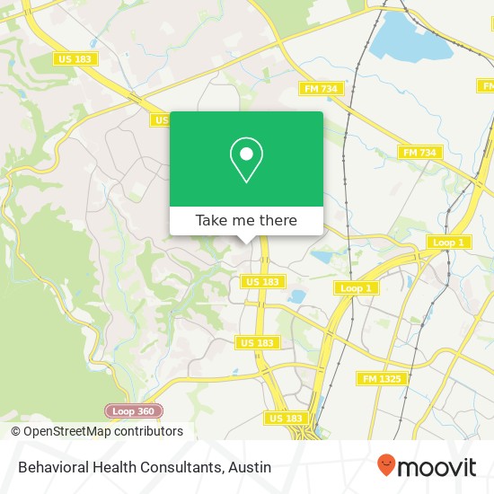 Mapa de Behavioral Health Consultants