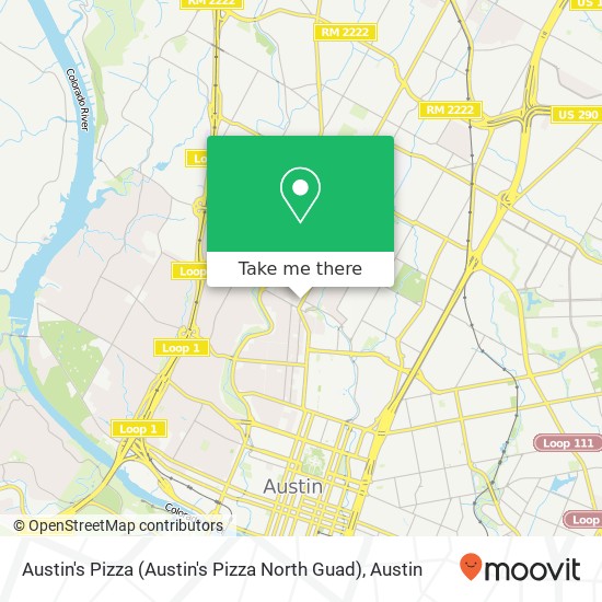 Mapa de Austin's Pizza (Austin's Pizza North Guad)