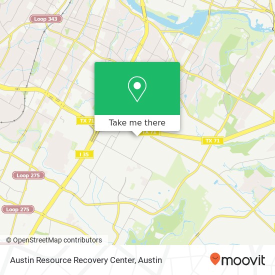 Austin Resource Recovery Center map