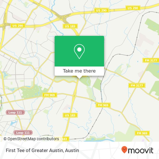 First Tee of Greater Austin map