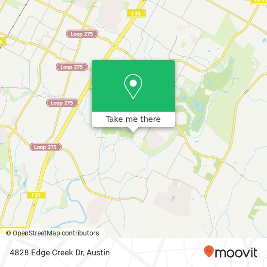 Mapa de 4828 Edge Creek Dr