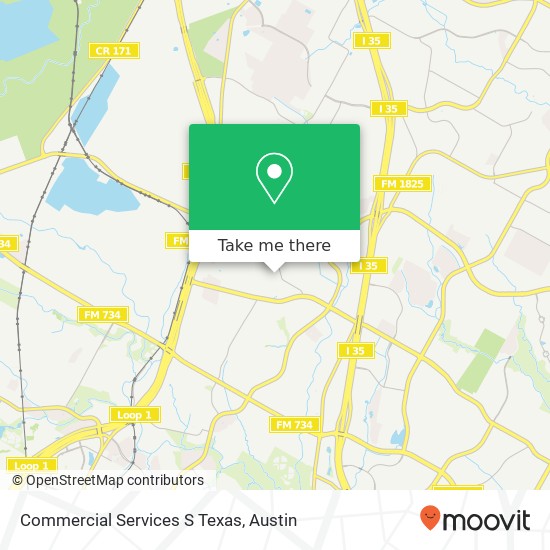 Mapa de Commercial Services S Texas