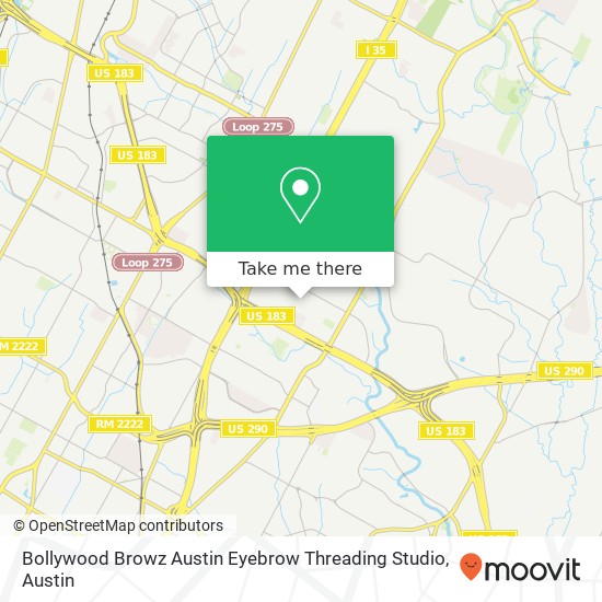 Bollywood Browz Austin Eyebrow Threading Studio map
