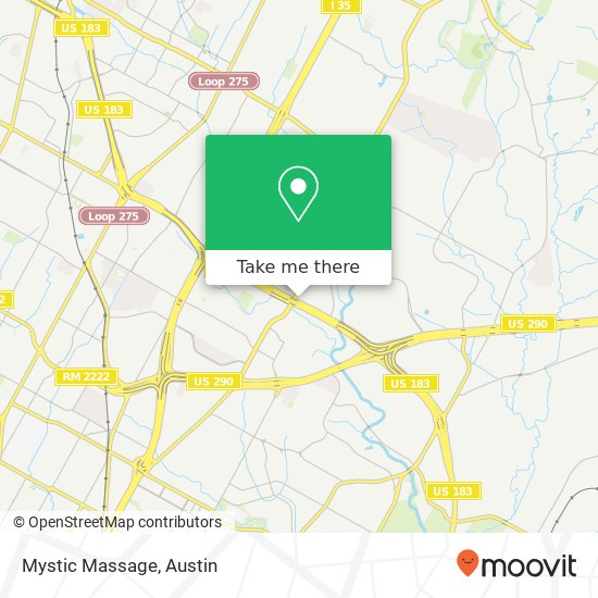 Mystic Massage map