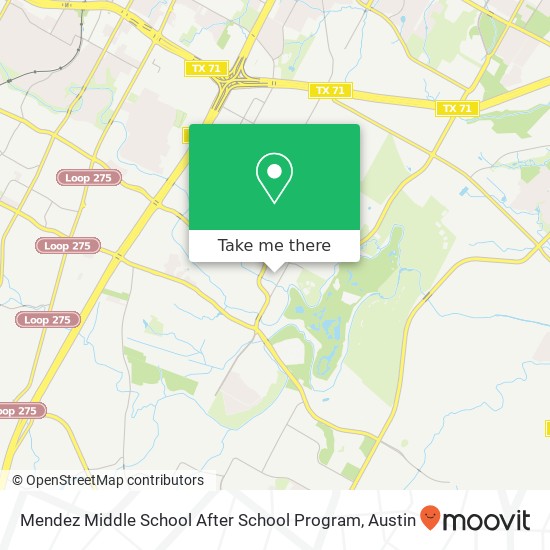 Mapa de Mendez Middle School After School Program