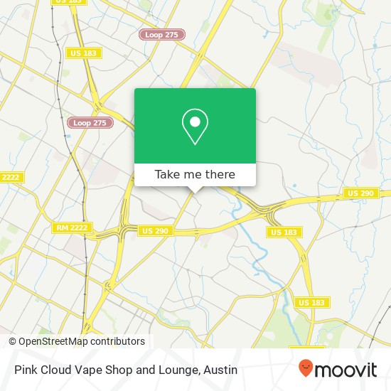 Pink Cloud Vape Shop and Lounge map