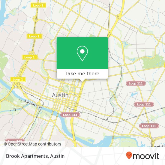 Brook Apartments map