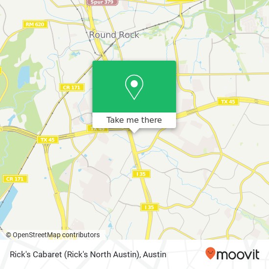 Rick's Cabaret (Rick's North Austin) map